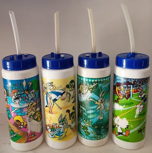 comprar Pepsilindros Looney Tunes Promocional Vintage 90s 4 Piezas