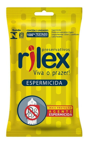 Camisinha Preservativo Masculino Espermicida 3 Un - Sex Shop