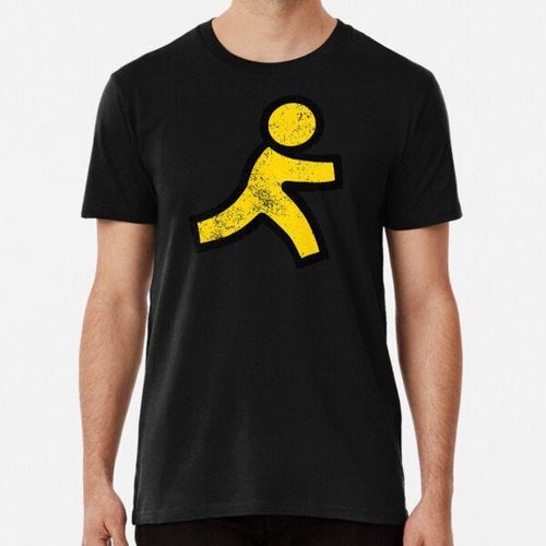 Remera Logotipo De Aol Instant Messenger Distressed - Aplica