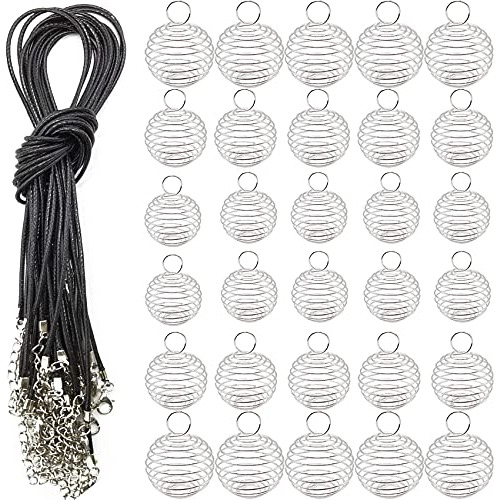 60pcs Jaulas De Cuentas Espiral 60pcs Cadenas, 4 Tamañ...