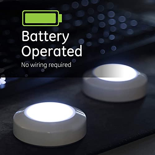 Luz Táctil Mini Led De Ge, Paquete De 4, Funciona Pila...