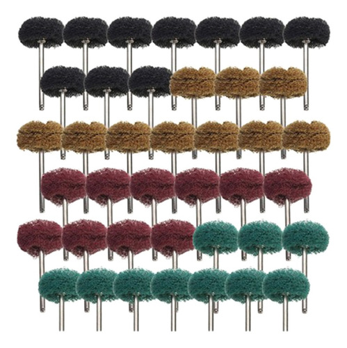 Imagem 4 de 12 de 40pcs Escova Pad Escova Abrasiva Roda Polimento Cning