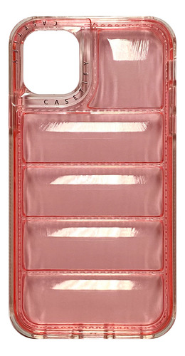 Protector Para iPhone 12 Puffer Rosado 