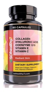 Sohealthy Skin Colágeno, Ácido Hialurónico,q10,vitamin E Y C