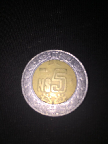 Moneda De 5 Nuevos Pesos Mexicana