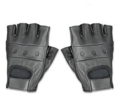 Guantes Para Motocicleta, Raider Bcs-500-xxl Leather Fingerl