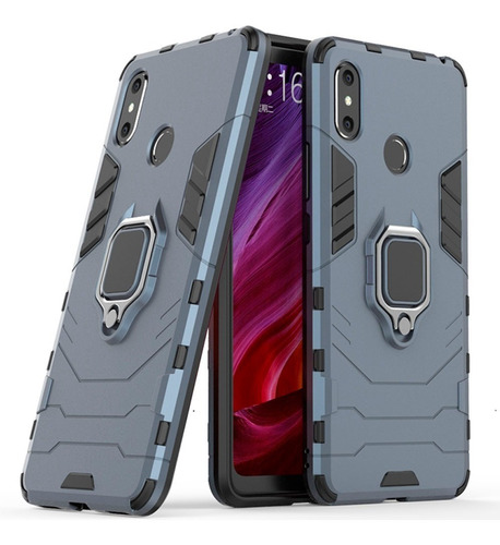 Imagen 1 de 7 de Funda Mi 9 Protector Case Anillo Magnetico Uso Rudo
