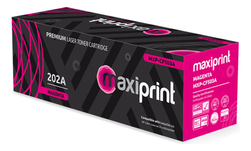 Toner Maxiprint Compatible Hp Canon Magenta Cf503a 054m