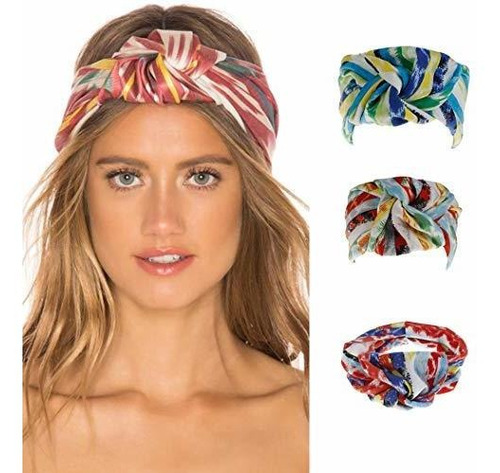 Diademas Vinzar Boho Diademas De Yoga Anudadas Accesorios Pa