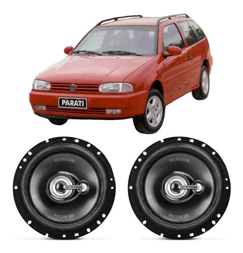 Auto Falante Vw Parati 1991 A 1996 Bravox 120w Rms 2 Portas