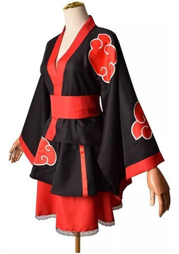 Disfraz De Cosplay Para Niños, Vestido Kimono Uchiha Lolita