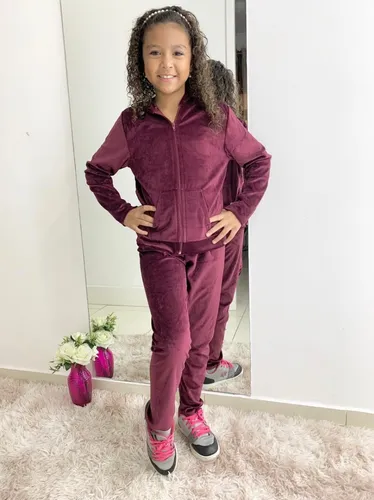 Conjunto Infantil Frio Moletom Plush Inverno Moda Feminino
