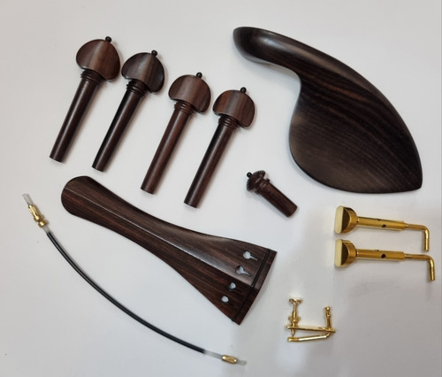 Accesorios Para Violín De Madera Rosewood.