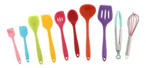 Comprar 10pcs Utensilios De Cocina Rico Y Antiadherentes Silicona