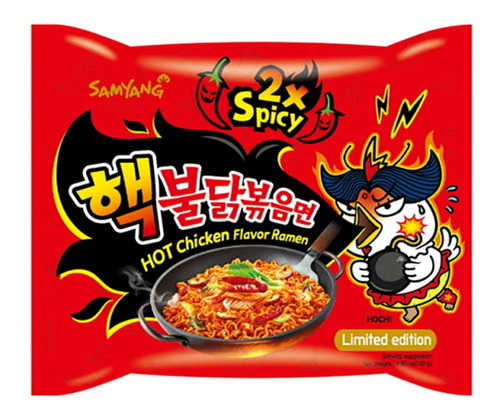 3 Ramen Coreano Super Picante Samyang Hot Spice X2