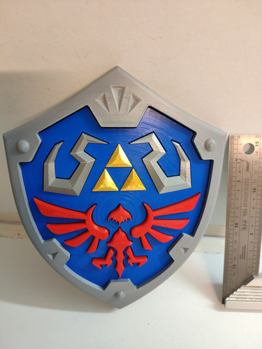 Imagen 3 de 4 de The Legend Of Zelda Escudo Hylian Multi- Figura Plastica