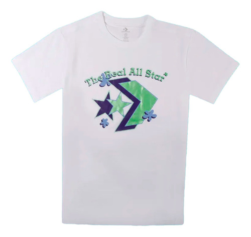 Camiseta Converse Logo Remix Mujer-blanco