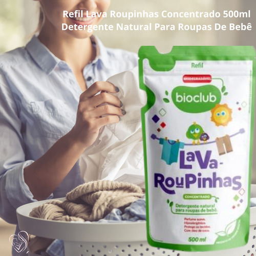 Refil Lava Roupinhas Bioclub Hipoalergenico Natural 3 Und