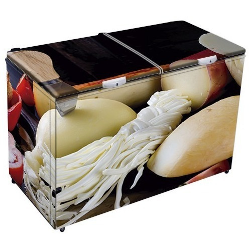 Adesivo Freezer Horizontal 2 Porta Queijo Gourmet Lavavel 12