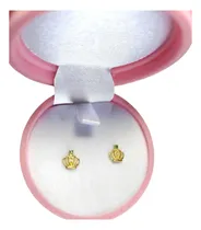 Comprar Aros Corona Oro Amarillo 18 Kilates Circones Y Esmeralda