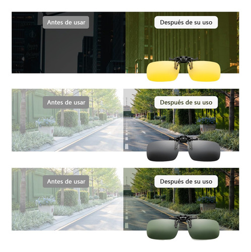 V 3pcs Gafas De Sol Con Clip,gafas Graduadas Uv