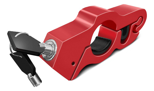 Bloqueo De Motocicleta Turbo (rojo)  Cerradura De Freno Ant