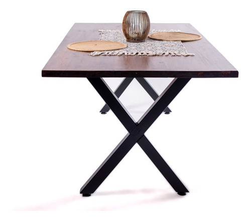 Imagen 7 de 10 de Mesa De Comedor Estilo Industrial 180x80x75