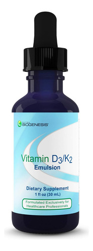 Nutra Biogenesis - Emulsión De Vitamina D3-k2 - Vitamina D Líquida