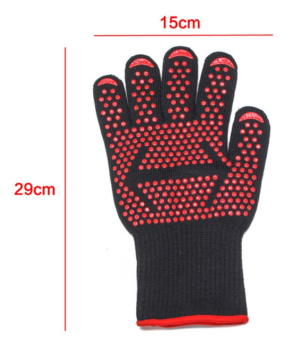 Imagen 4 de 6 de Guantes De Silicona Para Horno Resistentes A Calor De 500