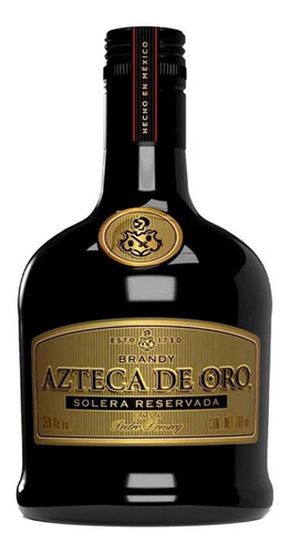 Caja De 12 Brandy Azteca De Oro 700 Ml