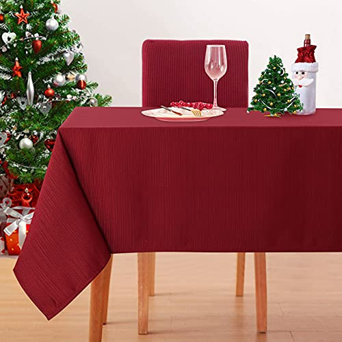 Mantel Navideño Rectangular Rojo, 52 X 70 Pulgadas