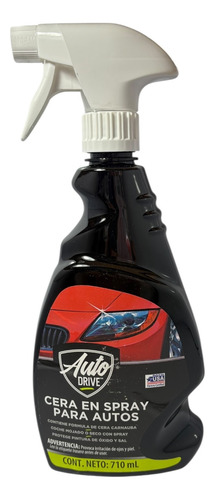 Liquido Abrillantador En Spray Con Carnauba Auto Drive 710ml