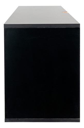 Móveis de TV modernos Floating Entertainment Center Color British Walnut Black Finish