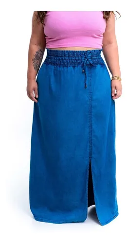 Saia longa plus size mercado livre cheap