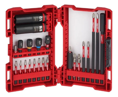 Kit Ponta Bit E Brocas Shockwave 75 Pçs 48-32-4030 Milwaukee