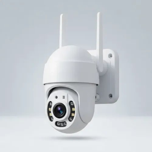 Câmera De Segurança Wifi 1080p Ptz 355° Ip66 Áudio Yoosee Branco