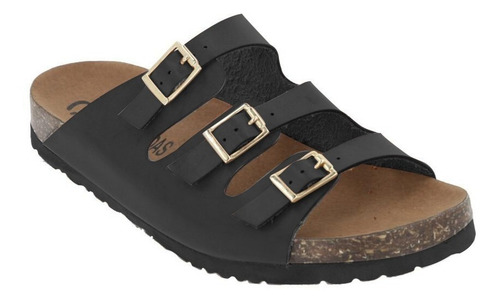 Imagen 2 de 6 de Sandalia Dama Huarache Mujer Chanclas Cafe Comoda Estilo