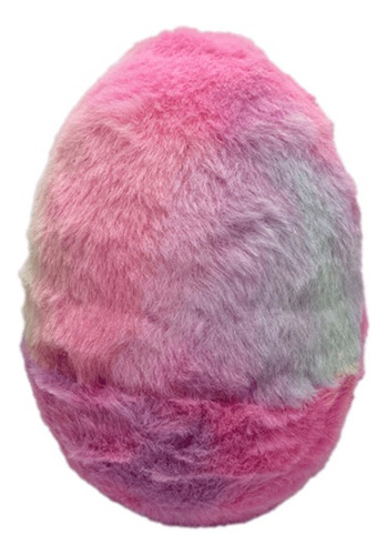 Mega Huevo De Pascua Forrado De Peluche Color Pastel 20x12cm