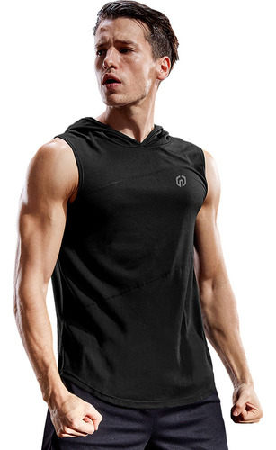Camiseta De Musculación Neleus Dry Fit Workout Con Capucha,