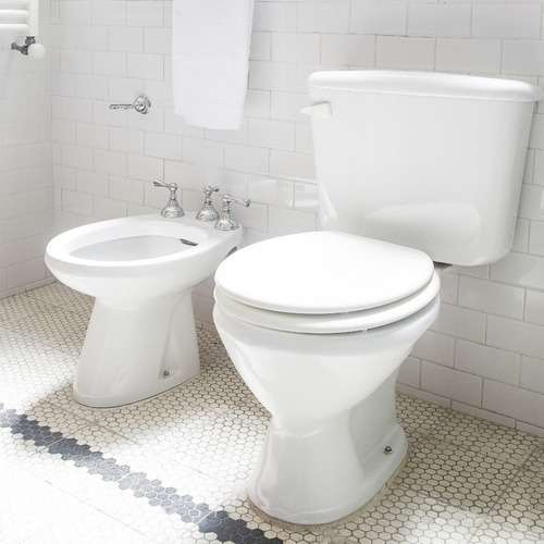 Imagen 2 de 10 de Inodoro Ferrum Bari Largo Mochila Deposito Dual Asiento Tapa