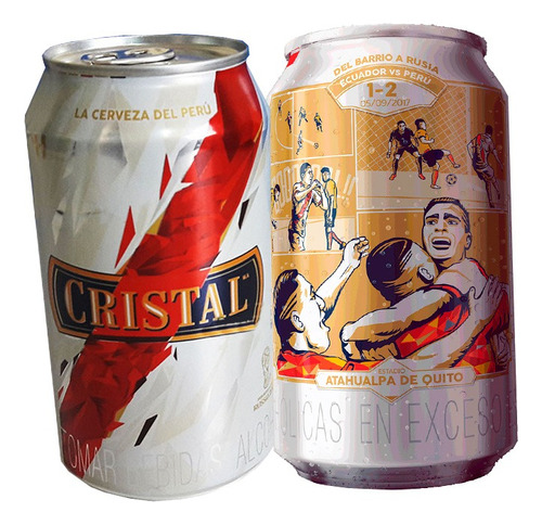 Dante42 Lata Cerveza Cristal Mundial Rusia 2018