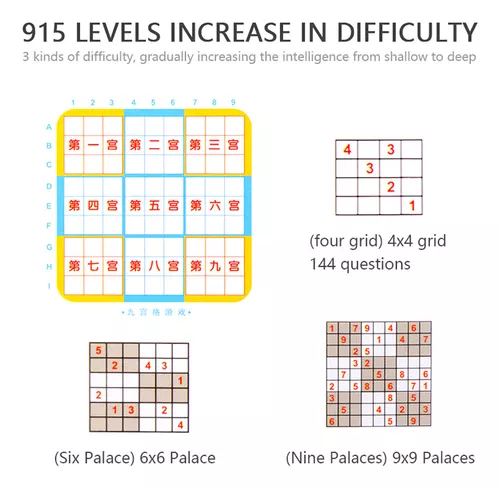 Crianças Sudoku 6x6 - Fácil 