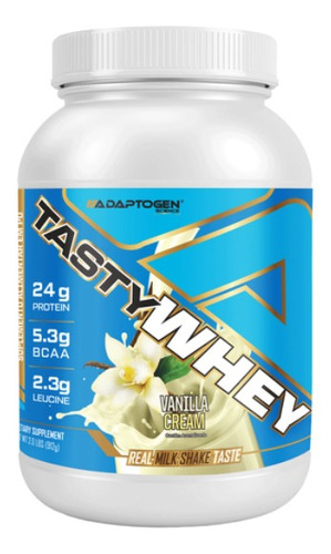 Suplemento em pó Adaptogen Science  Tasty Whey 3w Gourmet proteínas Tasty Whey 3w Gourmet sabor  baunilha em pote de 900g