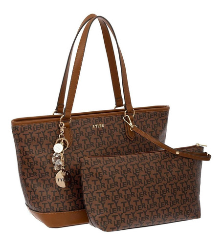 Bolsa Tyler Tote Y Cosmetiquera Dama Bolso Mujer T1291