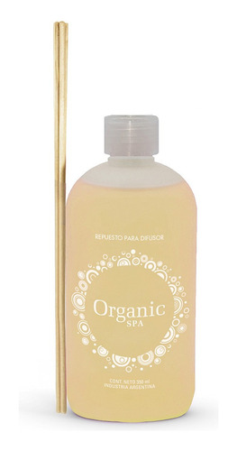 Repuesto Para Difusor 350ml Coco Vainilla Organic Spa