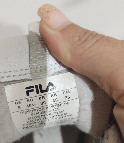 Zapatillas Fila Disruptor Talle 39 (Usado)