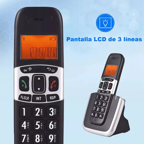 Teléfono Inalámbrico De Casa Con Pantalla Lcd D1004