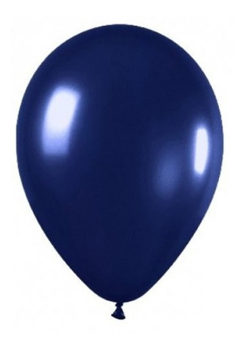 Globos Perlados Azul Oscuro 12 Pulgadas X 50 U Decoración