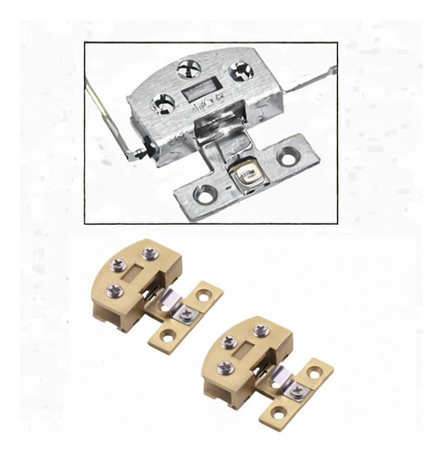 2 Piezas De Puertas De Vidrio Parte Parte De Cabinación Oro