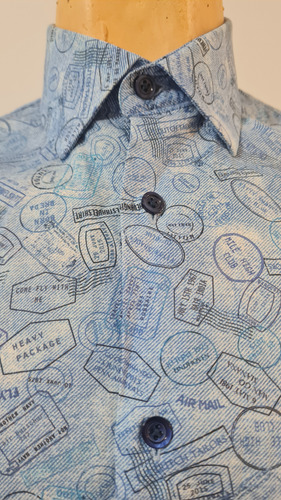 Camisa Hombre Marca Mky Mickey Talle 39/40 (Usado)